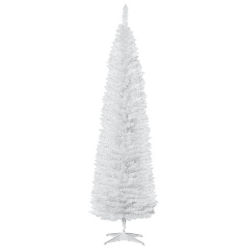 homcom white christmas tree