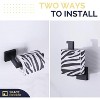 Mixxidea Square Single Towel Hook 2 PCS Bundle with Towel Holder (Matte Black) - 2 of 4