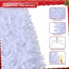 SUGIFT 7.5ft White Artificial Christmas Tree Premium Unlit Hinged Spruce Full Tree W/1350 Branch Tips - 4 of 4