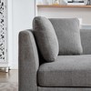 PAGED Modern Accent Chair, PU Leather Arm Chair with High Backrest, Living Room Reading Chair for Bedroom - 3 of 4