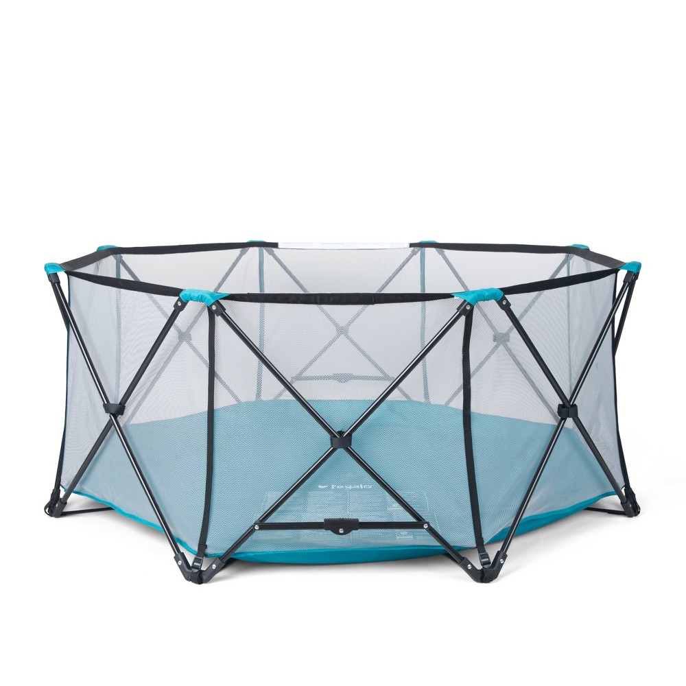 Regalo My Play Deluxe Extra Large Portable Play Yard Baby Gates: Freestanding, Metal, 26" Height, 48" Length
