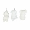 Sagebrook Home Set of 3 Yoga Elephant Figurines - Classic Polyresin Sculpture of Yoga Posed Eleplants - Home, Office, Yoga - 4 of 4