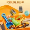 Joyfy Creative Sensory Bin Toys for Kids - Construction/Dinosaur/Space Themed DIY Art Kit, Play Sand Toy Ideal Birthday Gifts for Boys Girls Age 3+ - 3 of 4