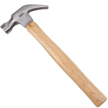 Fleming Supply 16-Oz Claw Hammer with Natural Wood Anti-Vibration Handle