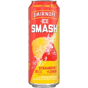 Smirnoff Ice Strawberry + Lemon Smash - 23.5 fl oz Can - 1 of 4