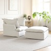 Modern Sofa, Modular Sectional Sofa, Minimalist Wide Deep Seat Couches for Living Room Apartment Lounge Bedroom - 3 of 4