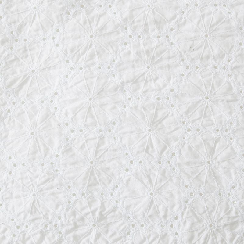 Laura Ashley Eyelet Ruffle Comforter Bedding Set White, 5 of 11