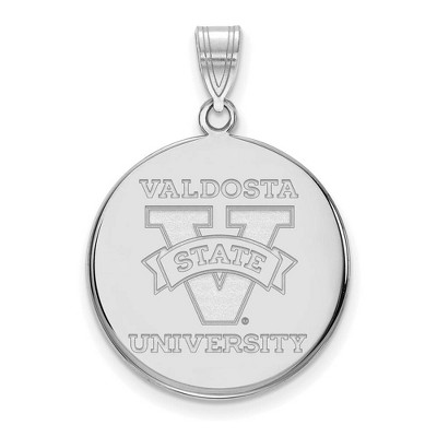 Black Bow Jewelry 10k White Gold Valdosta State Blazers NCAA Large Pendant