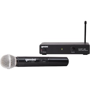 Gemini UHF-01M Wireless Handheld Microphone System F1 - 1 of 4