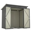 NicBex 6x4 FT Outdoor Storage Shed,Metal Outdoor Shed  with Hinged Door and Padlock,Storage Sheds for Garden - 2 of 4
