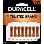 Duracell Size 312 Hearing Aid Batteries - 16 Pack - Easy-Fit Tab