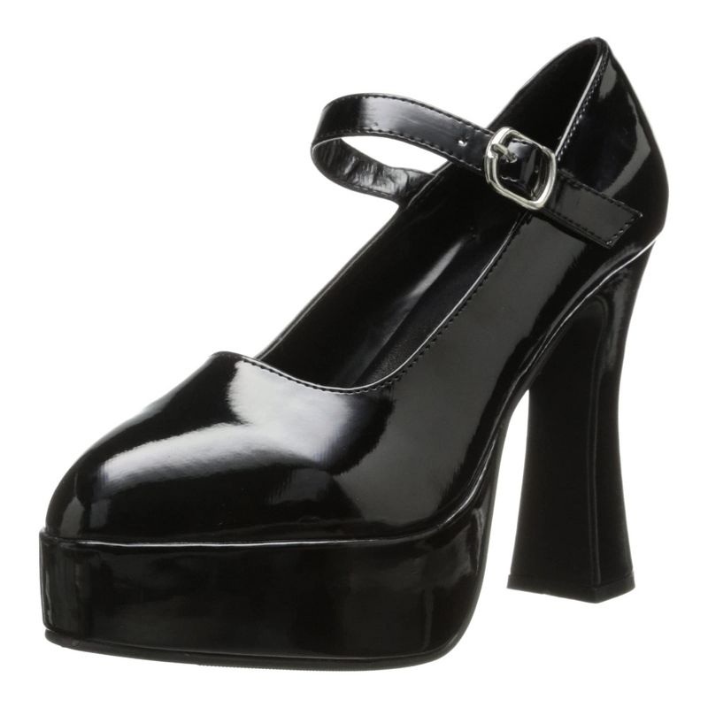 5" Chunky Heel with 1.5" Platform Black Mary Jane, 1 of 4