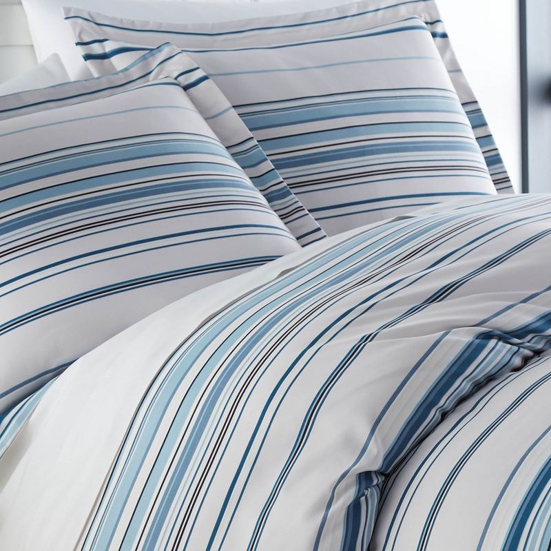 Southshore Fine Living Coastal Stripes Oversized Down Alternative Comforter Set, 3 of 5