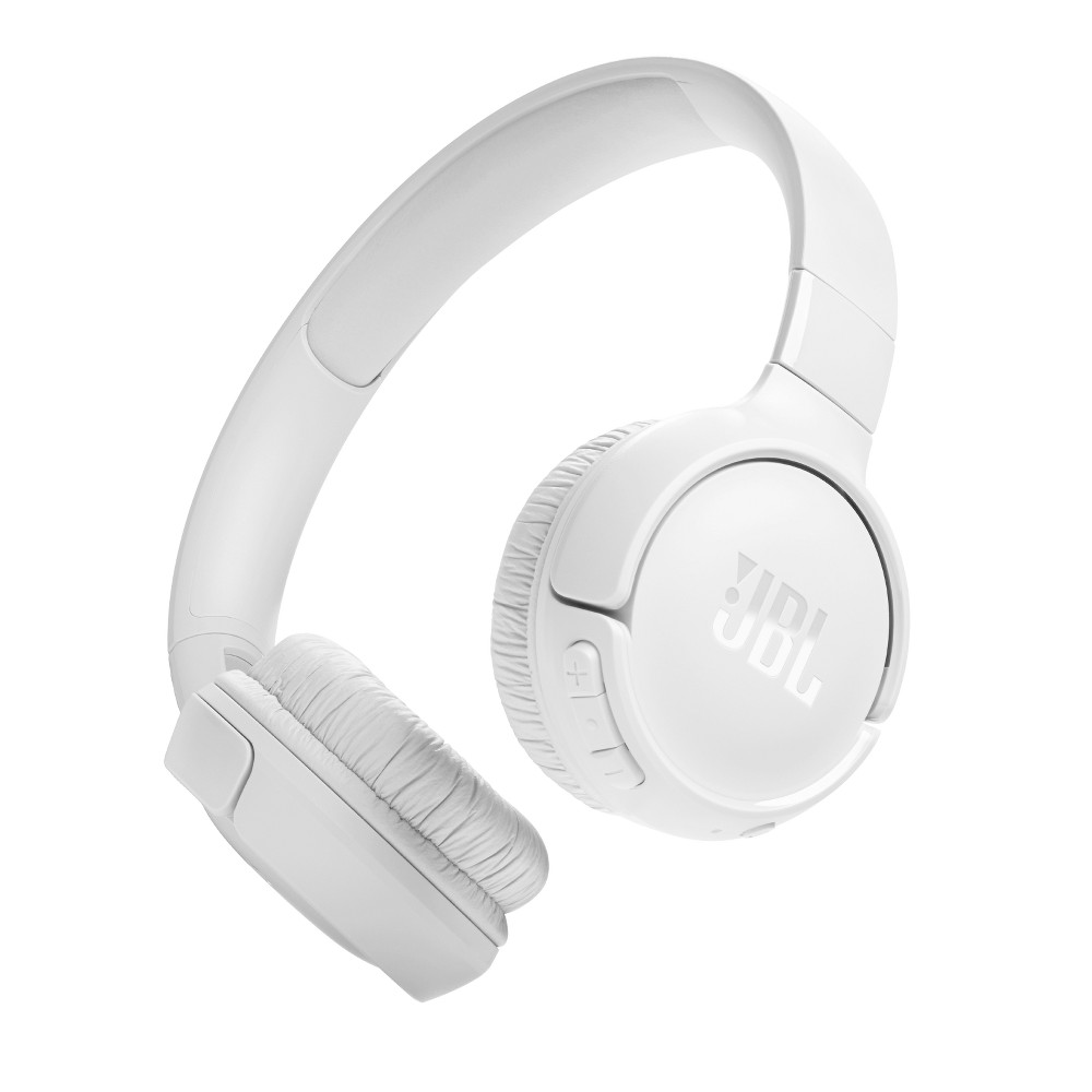 JBL Tune 520BT Bluetooth Wireless On-Ear Headphones - White: Built-In Microphone, USB-C