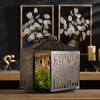 Forest Cut Metal Lantern with Gold Accent 12"H - 4 of 4
