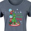 Women's - Dr. Seuss - Christmas Is A Family Thing Graphic T-shirt Dress - 2 of 4