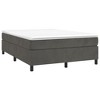Bed Frame Dark grey Velvet, plywood, engineered wood Queen Modern - 3 of 4