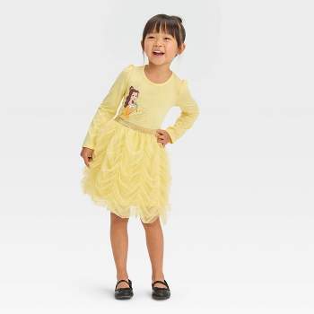 Toddler Girls' Disney Solid Tunic Dress - Yellow