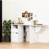 Crea Expandable Craft Table White - South Shore - 2 of 4