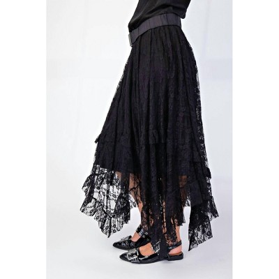 Women's Lace Sharkbite Skirt - Easel