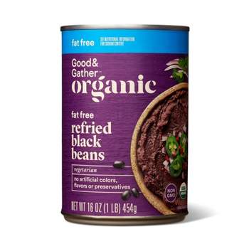 Organic Fat Free Refried Black Beans 16oz - Good & Gather™