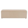 Kumasinova 55"W Alomnd Plush Ottoman Bench,Modern Polyester Fabric End-of-Bed Bench for Bedroom&Living Room,Minimalist Entryway Bench,Easy to Clean - 2 of 4