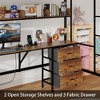 Twin Size Loft Bed with L-Shaped Desk, Drawers and Shelve for Bedroom - 4 of 4
