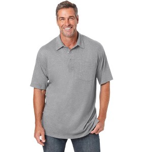 KingSize Men's Big & Tall Shrink-Less Lightweight Polo - 1 of 4