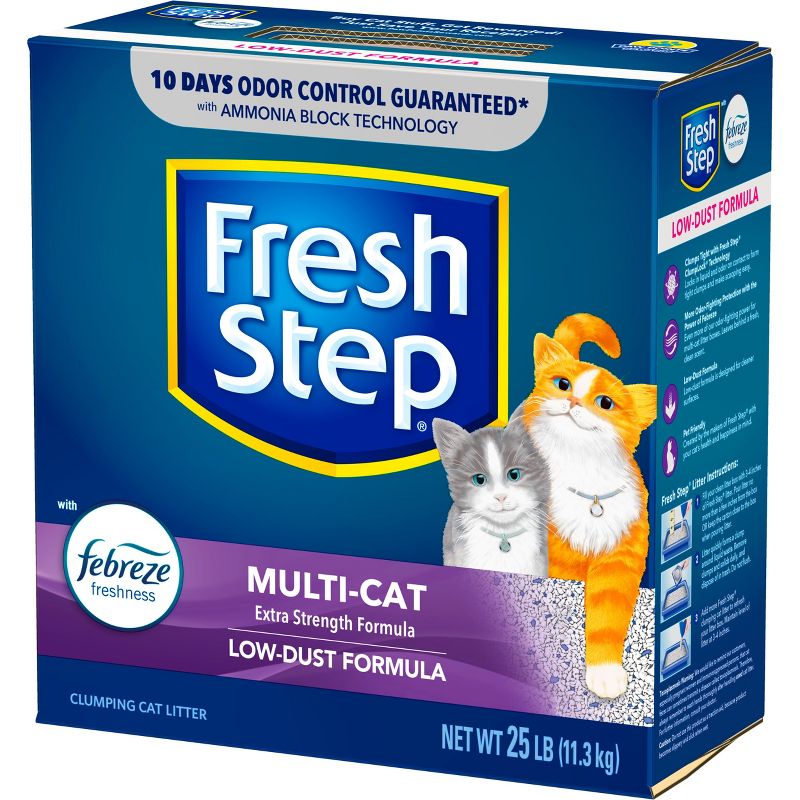 Fresh Step Multi-Cat Scented Litter with the Power of Febreze Clumping Cat Litter , 5 of 13