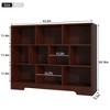 Book Shelf, Cubes Storage Organizer, Freestanding Bookshelf Cube Shelf for Bedroom, Living Room, 3-Tier Open Bookshelf Wooden Bookcase - 2 of 4