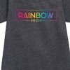 Girls' - Rainbow High - Gradient Logo Graphic Short Sleeve Fleece Dress - 2 of 3