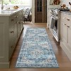 Washable Runner Rug for Hallways Vintage Floral Rug Retro Accent Kitchen Runner Soft Non Slip Carpet for Laundry, Bathroom, Bedroom - 4 of 4