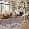 World Rug Gallery Calista Multi Vintage Indoor Rug – Machine Washable Flat Pile with Non-Slip Backing - 2 of 4