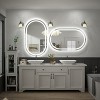 pmir Super Bright 192 LEDs/m LED Lighted Anti-Fog Tempered Glass Irregular Bathroom/Vanity Mirror with ETL & 3-Year Warranty - 4 of 4