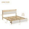 Bed Frame with Storage Headboard and 2 Drawers LED Lights - 4 of 4