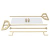 YIYIBYUS Modern Clothes Rack Clothes Rack Freestanding Garment Rack Easy Assemble for Bedroom or Boutiques - 4 of 4