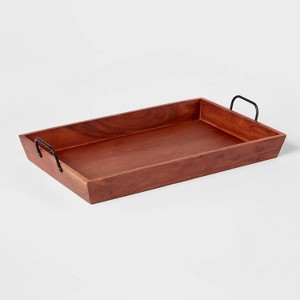 20" x 13" Wood Serving Tray - Threshold™ - 1 of 3