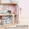 Lil' Jumbl X-Large Wooden Dollhouse, 3 Story Doll House Set with Elevator, Stairs & Accessories - 3 of 4