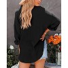 Women's Relaxed Boyfriend Shirt Soft Button Down Long Sleeve Classic Casual Oversized Top - 3 of 4