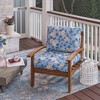 ARDEN Plush Modern Tufted Polyfill Deep Seat Cushion Set, 24 x 24, Arden x Alexandra Kay Collection, Water repellent, Fade Resistant - 2 of 4