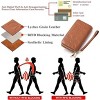 Luupatchy Plum Blossom Women's Wallet, with RFID Blocking Wristlet Leather - 4 of 4