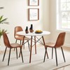 Milo Kalbas 2 Piece Gourd Modern Two Tone Tabletop Vase Set - Black and Walnut - 4 of 4