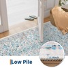 Washable Area Rug, Boho Floral Soft Rugs for Living Room, Non Slip Low Pile Carpet for Bedroom - 4 of 4