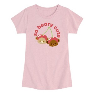 Girls' - Instant Message - So Beary Cute -Toddler Girls Short Sleeve T-Shirt Short Sleeve Graphic T-Shirt - 1 of 3