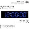 Ivation Waterproof Large Digital Clock, Outdoor Large LED Clock with Stopwatch, Alarms & More! - 2 of 4