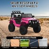 2-Seater 12V Ride On Truck for Kids w/Parent Remote, Safety Belt, LED Lights, MP3 Player, All-Terrain Wheels - 4 of 4