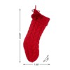 FIONECA Knitted Christmas Red Stocking - 3 of 4