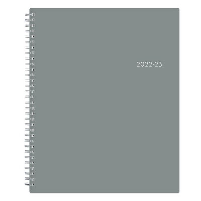 2022-23 Academic Planner Weekly/Monthly 8.5"x11" Solid Slate - Blue Sky