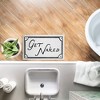 Stupell Industries Get Naked Funny Phrase Printed Plush Bath Mat And Bath Rug, Design By Lettered And Lined, 18"X30" - 4 of 4