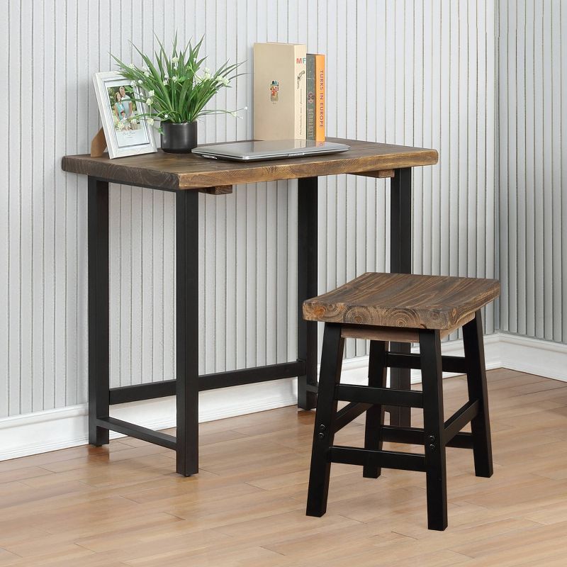 Pomona Metal and Solid Wood Desk - Alaterre Furniture, 3 of 11